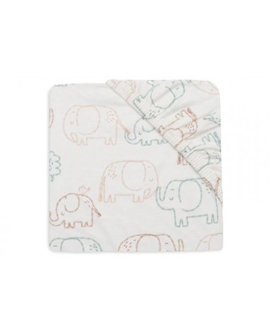 Drap-housse Jersey 60x120cm - Elephant Tales