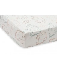 Drap-housse Jersey 60x120cm - Elephant Tales