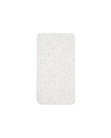 Drap-housse Jersey 60x120cm - Elephant Tales