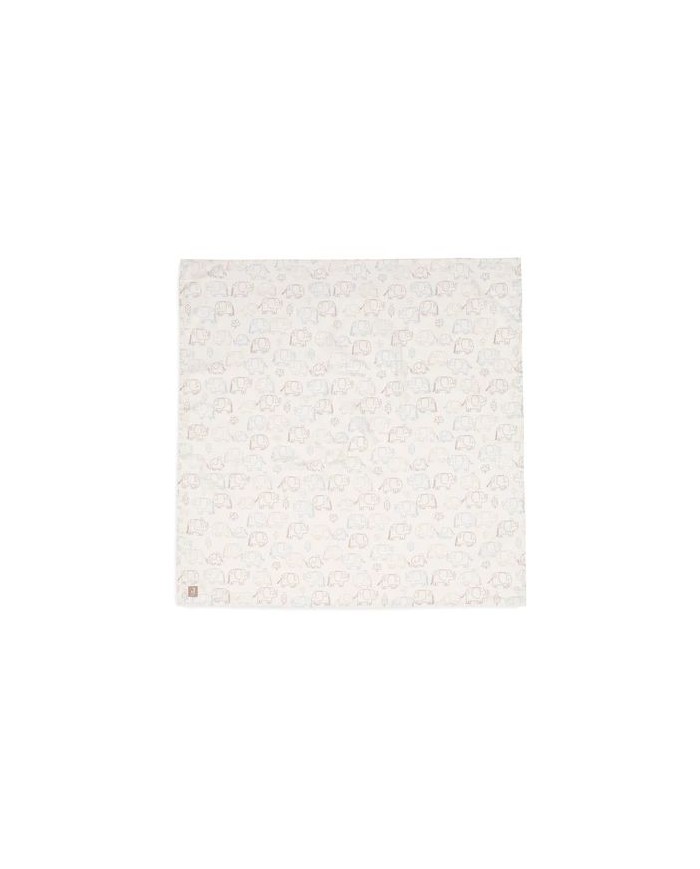 Lot de 2 tétras Gaze de Coton 115x115cm - Elephant Tales