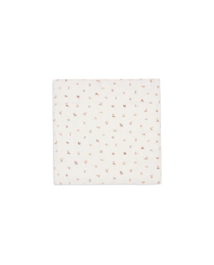 Lot de 3 tétras Gaze de Coton 70x70cm - Animal Friends