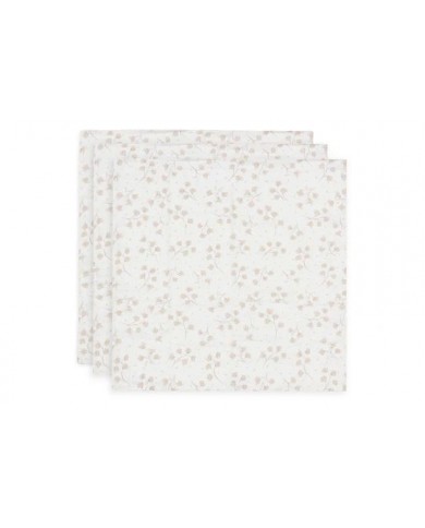 Lot de 3 tétras Gaze de Coton 70x70cm - Leafy Dreams