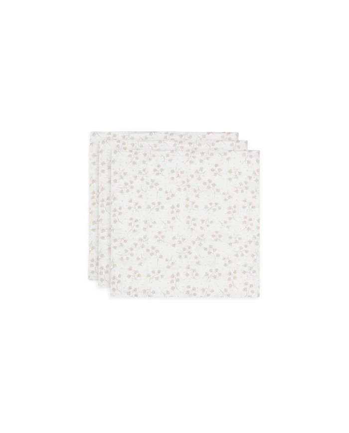 Lot de 3 tétras Gaze de Coton 70x70cm - Leafy Dreams