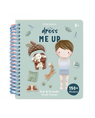 Peluche phosphorescente et livre en tissu Lena la licorne