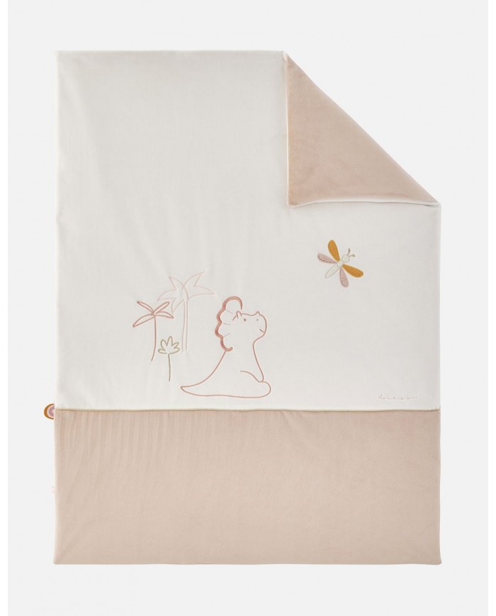 Couverture 75 x 100 cm Popsie, Gigi & Louli, écru/rose poudré