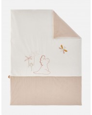 Couverture 75 x 100 cm Popsie, Gigi & Louli, écru/rose poudré