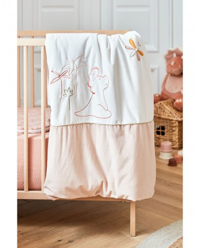 Couverture 75 x 100 cm Popsie, Gigi & Louli, écru/rose poudré