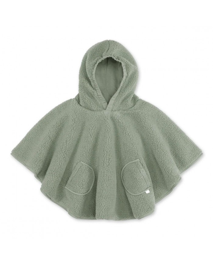 Poncho 9-36 mois Teddy + Pady Jersey - Kaki
