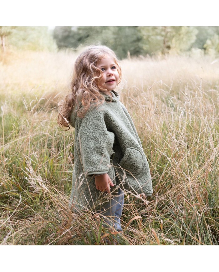 Poncho 9-36 mois Teddy + Pady Jersey - Kaki