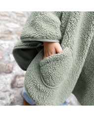 Poncho 9-36 mois Teddy + Pady Jersey - Kaki