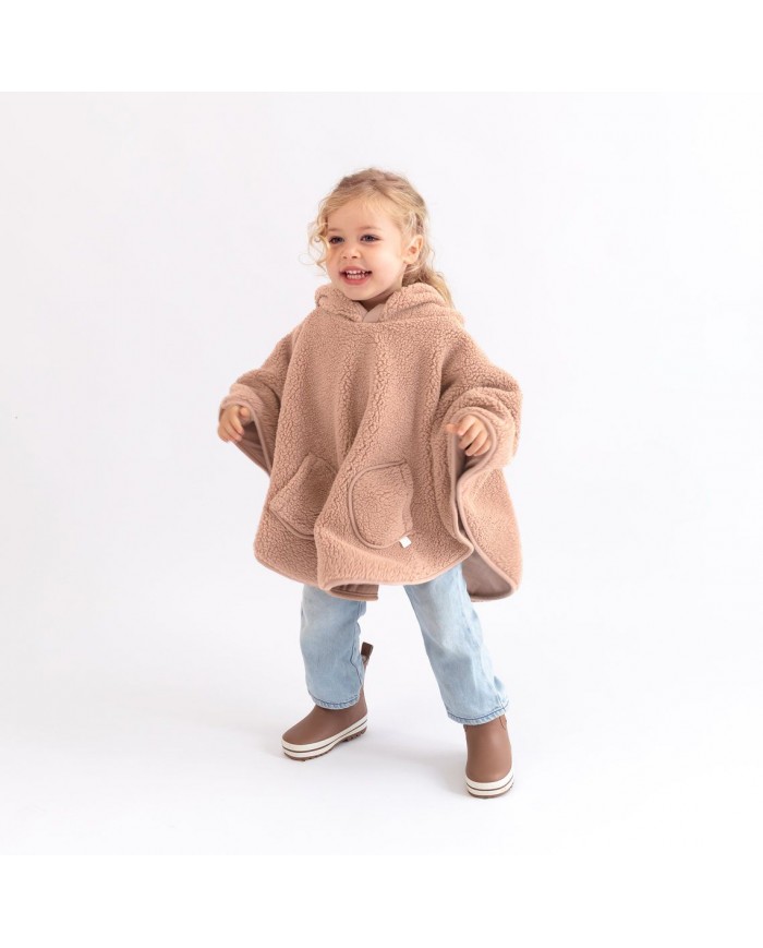 Poncho 9-36 mois Teddy + Pady Jersey - Natural