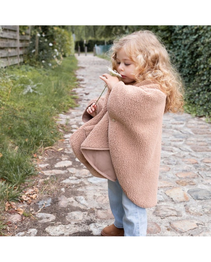Poncho 9-36 mois Teddy + Pady Jersey - Natural