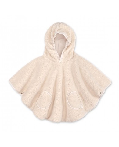 Poncho 9-36 mois Teddy + Pady Jersey - Ficelle