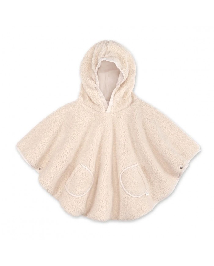 Poncho 9-36 mois Teddy + Pady Jersey - Ficelle
