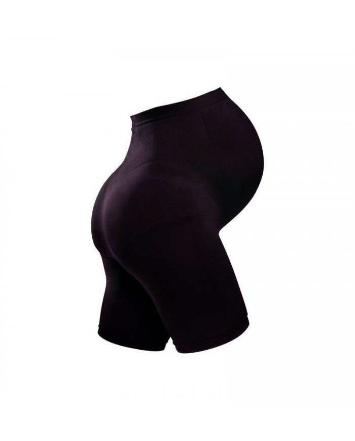 Short de maintien de grossesse sans coutures Noir - L