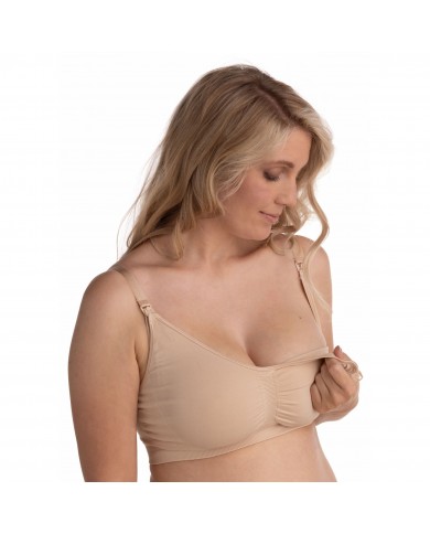 Lot de 2 soutien-gorge de grossesse et allaitement Noir/Honey - L Lot de 2 soutien-gorge de grossesse et allaitement Noir/Honey - L