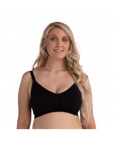 Lot de 2 soutien-gorge de grossesse et allaitement Noir/Honey - XL Lot de 2 soutien-gorge de grossesse et allaitement Noir/Honey - XL