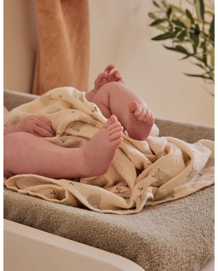 Lot de 3 tétras 70x70 cm en gaze de coton bio