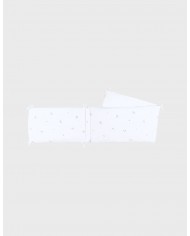 Tour de lit en gaze de coton bio brodé