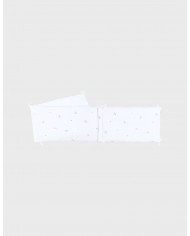 Tour de lit en gaze de coton bio brodé