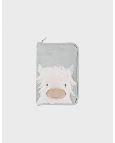 Protège carnet de santé fausse fourrure verte - Fluffy