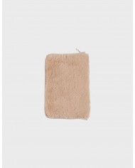 Protège carnet de santé fausse fourrure camel - Lily