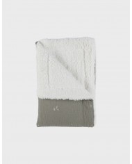 Couverture kaki en gaze coton bio 75x100 cm