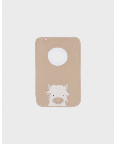 Lot de 2 bavoirs en éponge beige & kaki Lot de 2 bavoirs en éponge beige & kaki