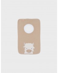 Lot de 2 bavoirs en éponge beige & kaki