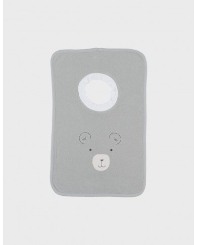 Lot de 2 bavoirs en éponge beige & kaki Lot de 2 bavoirs en éponge beige & kaki