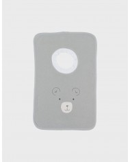 Lot de 2 bavoirs en éponge beige & kaki