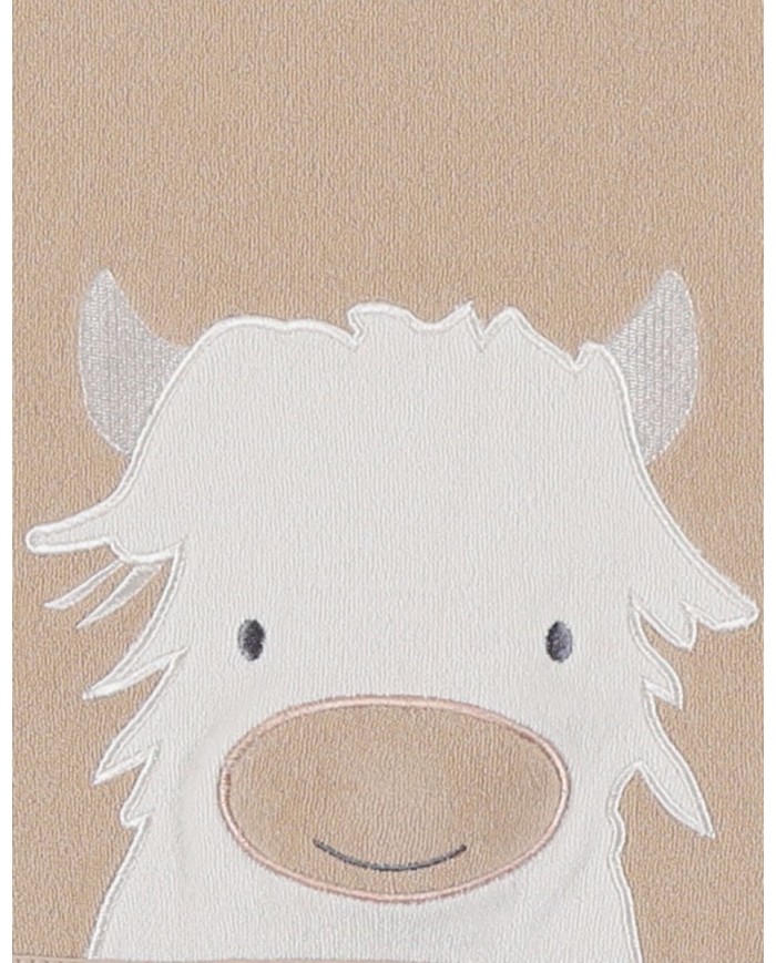 Lot de 2 bavoirs en éponge beige & kaki