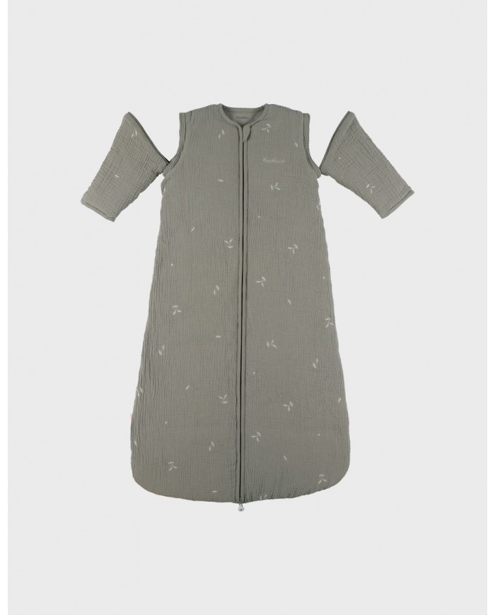 Gigoteuse 100 cm manches amovibles gaze de coton bio