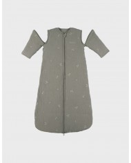 Gigoteuse vert sauge brodée 100 cm en Veloudoux®