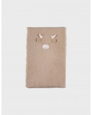 Matelas à langer avec housse en éponge beige Matelas à langer avec housse en éponge beige