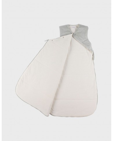 Gigoteuse vert sauge brodée 100 cm en Veloudoux®