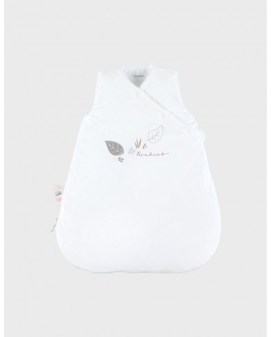 Gigoteuse écrue brodée 50 cm en Veloudoux® Gigoteuse écrue brodée 50 cm en Veloudoux®