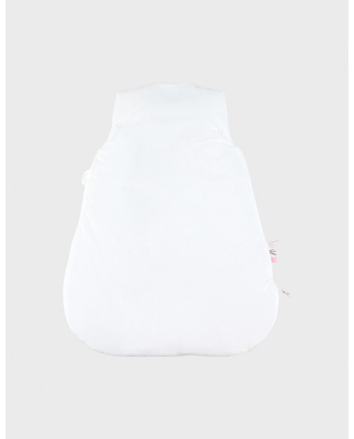 Gigoteuse écrue brodée 50 cm en Veloudoux®