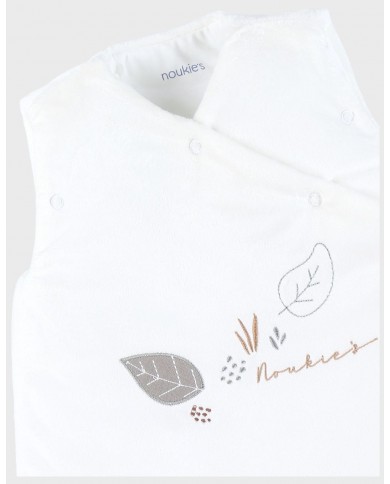 Gigoteuse écrue brodée 50 cm en Veloudoux® Gigoteuse écrue brodée 50 cm en Veloudoux®