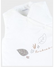 Gigoteuse écrue brodée 50 cm en Veloudoux®