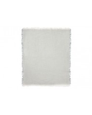 Couverture Berceau Gaze De Coton 75x100cm Fringe Stripe - Sea Green