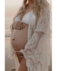 Sofie - Bola coeur rose gold - Cordon creme