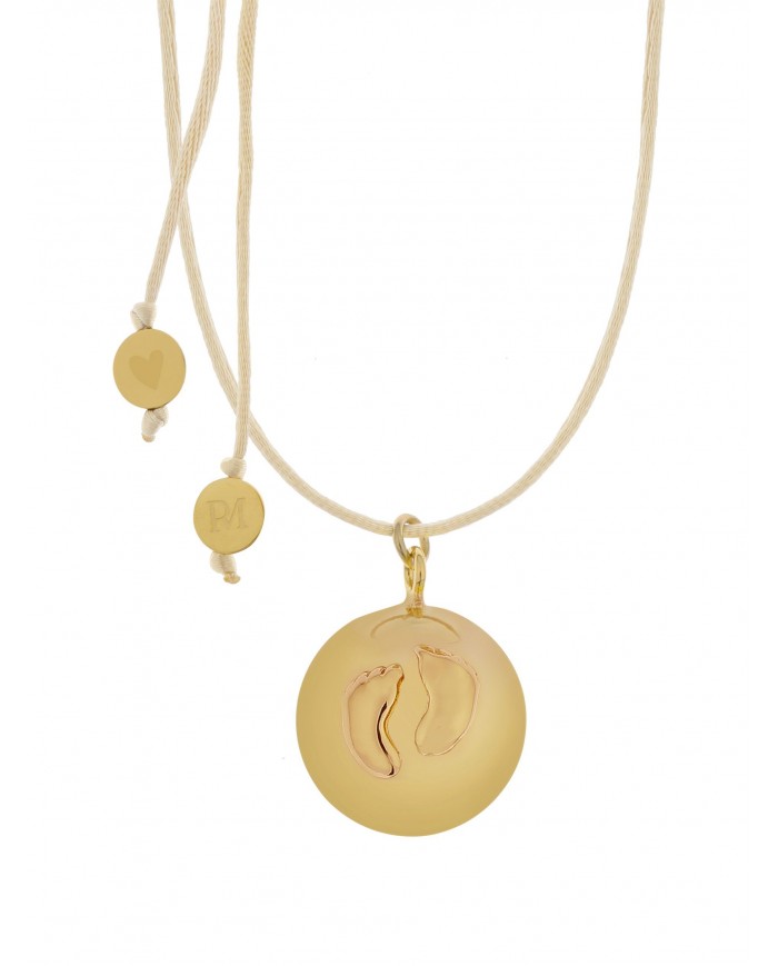 Sofie - Bola aviec pieds gold - Cordon creme