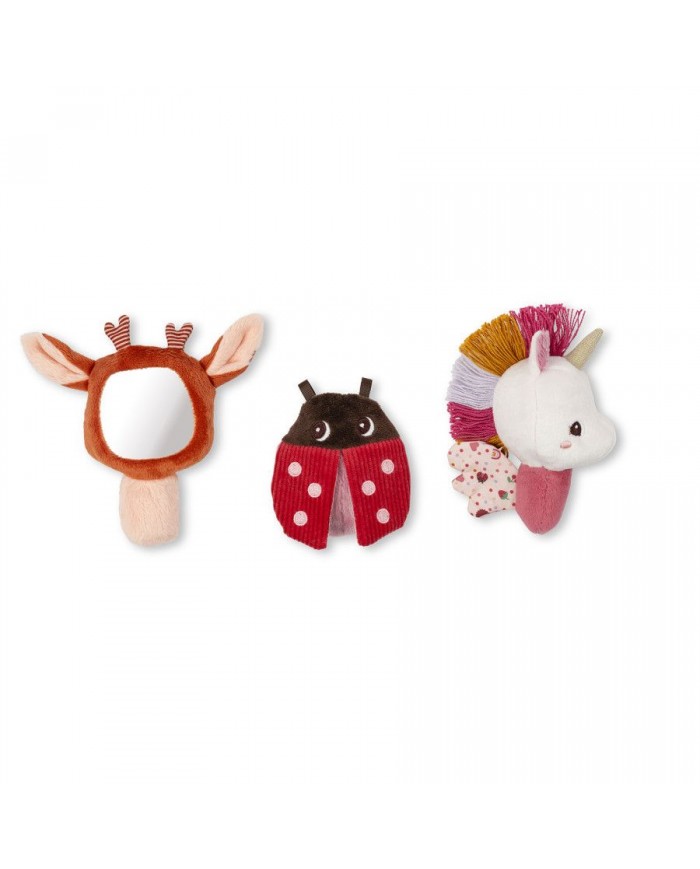 Coffret hochets sensoriels pour bébé - Lena