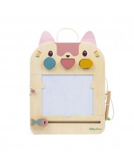 Ardoise Magique en bois Jeanne le chat