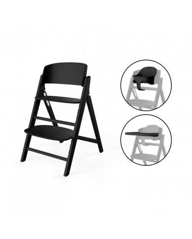 Chaise Click & Fold 3-en-1 | Stunning Black