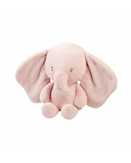 Peluche éléphant 30 cm longs poils - Sable - Fanfan
