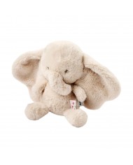Peluche éléphant 30 cm longs poils - Rose - Fanfan