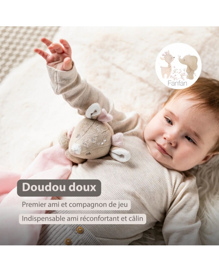 Doudou biche 27*27cm - Fanfan