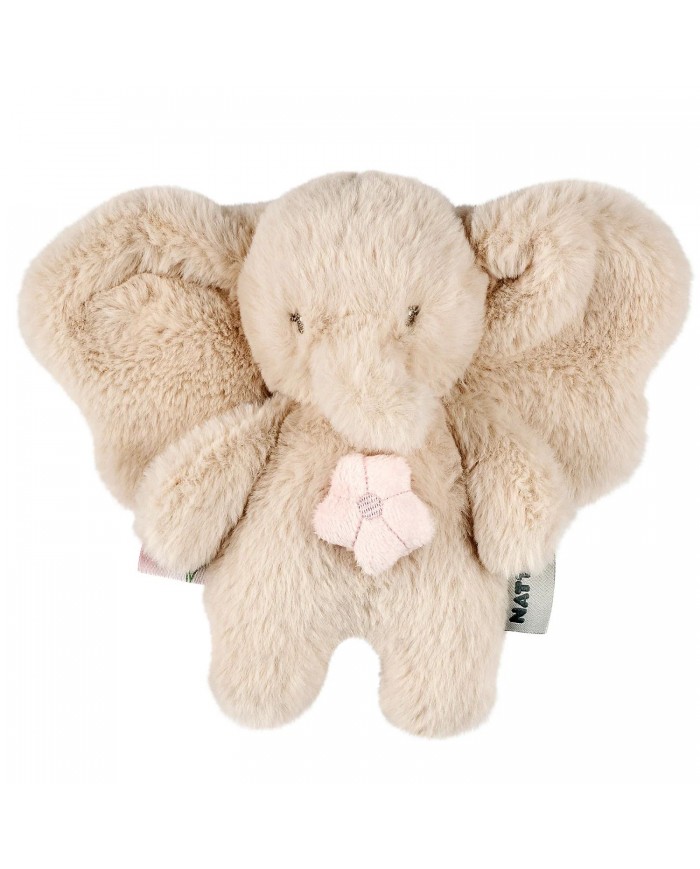 Mini peluche musicale 20 cm éléphant longs poils sable - Fanfan
